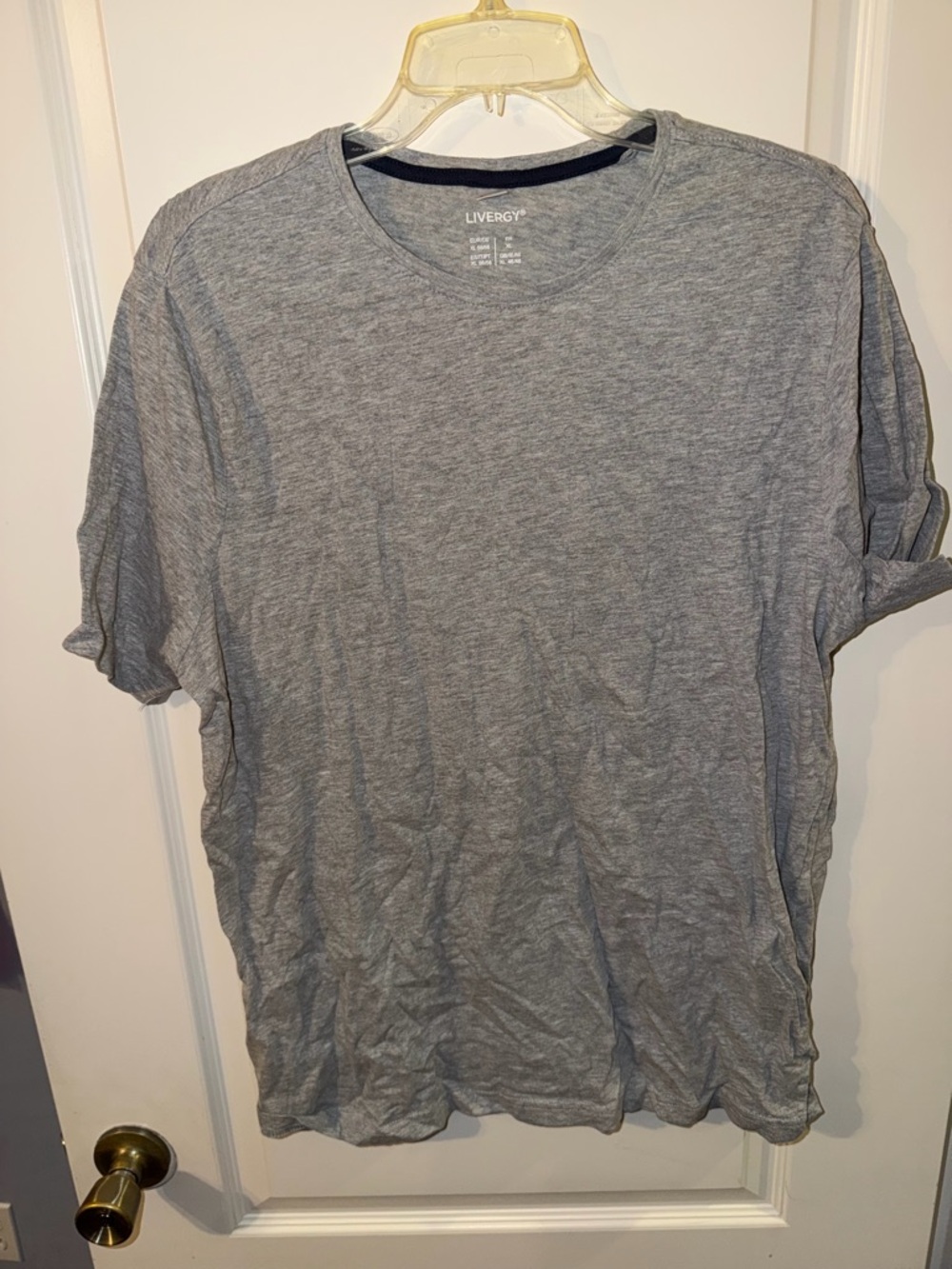 Men's Grey Crew Neck T-Shirt